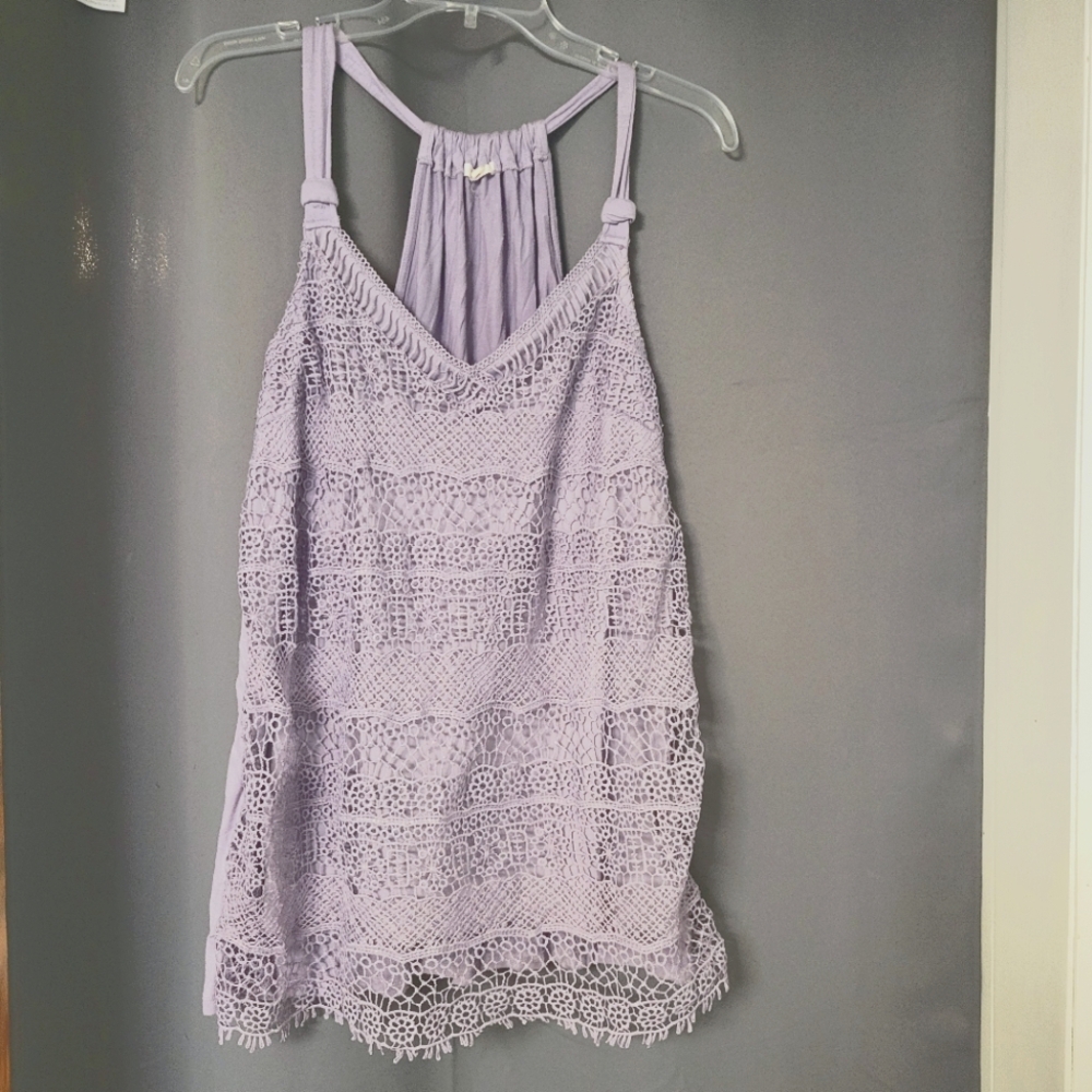 Crochet lilac tank